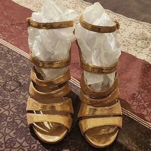 Michael Kors Radiant Gold Heels